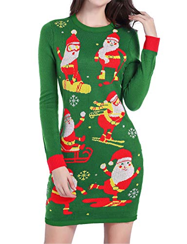 ugly santa sweater dress